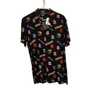 NWT PAC Man casual button down men’s s